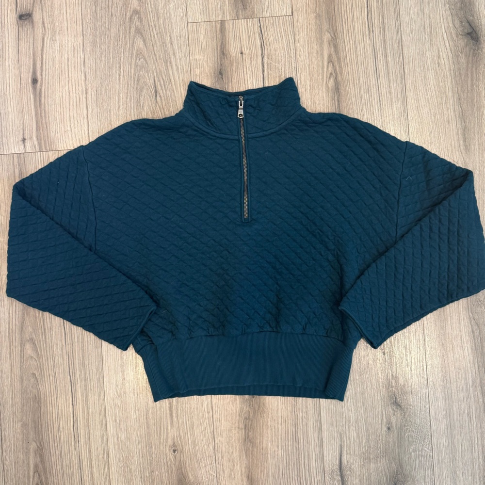 Banana Republic Quilted Half-Zip Pullover